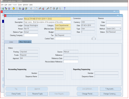 "Other Information" tab