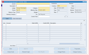 Selection of category field