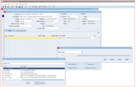 Line information screen