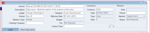 Other information tab